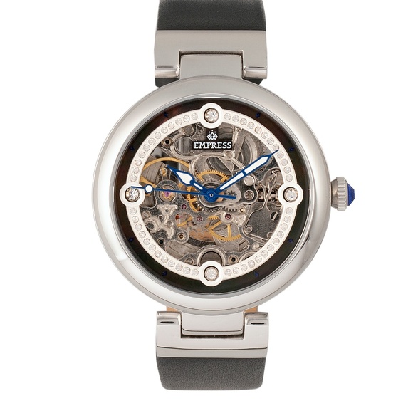 NWT Automatic Skeleton Dial Genuine Leather Watch main image 4